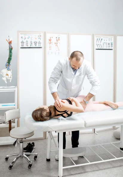 Tratamiento fisioterapéutico en clínica